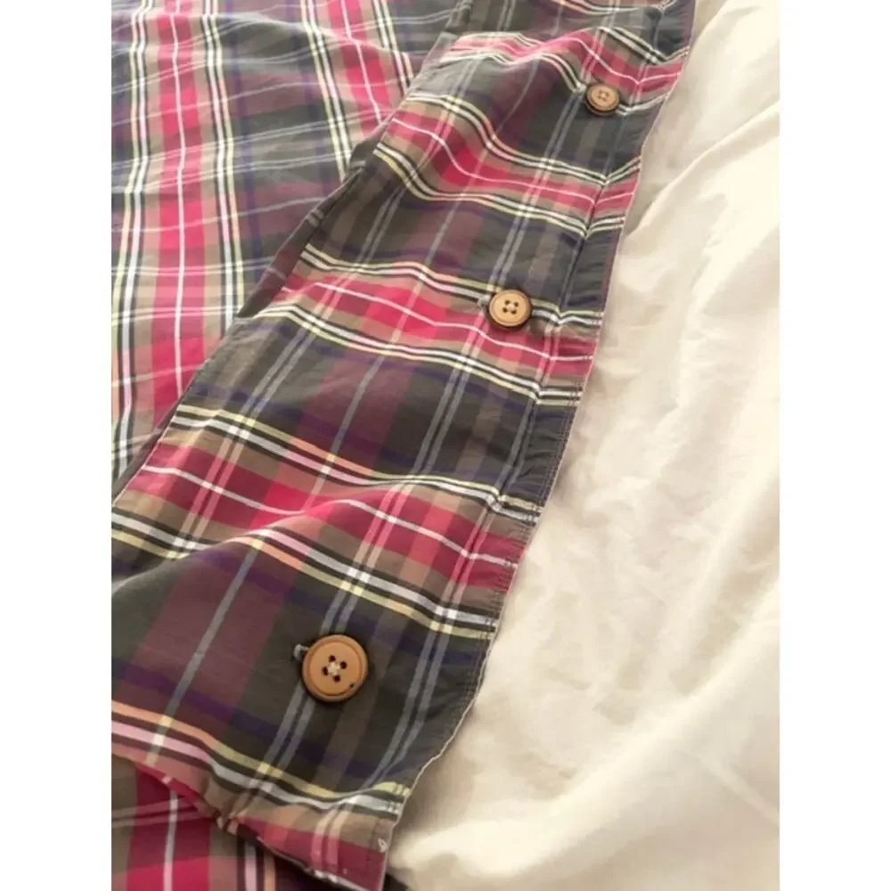 Ralph Lauren King Tartan Plaid Duvet Cover Comforter Set Embroidered Logo Cabin